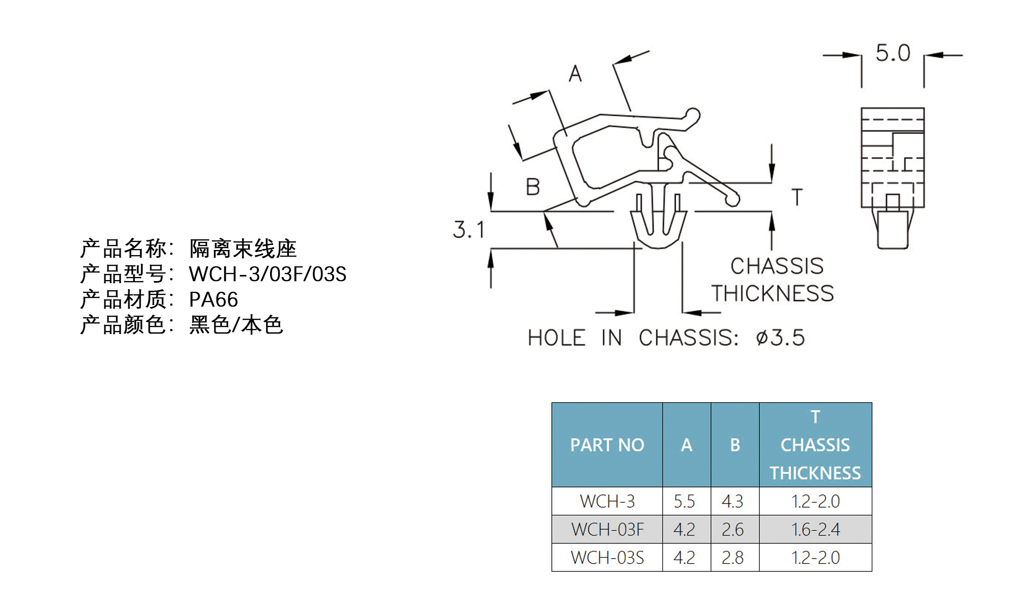 隔离束线座 WCH-3